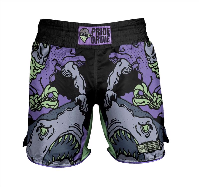 Pride Or Die dangerous waters 2 MMA Shorts - Black